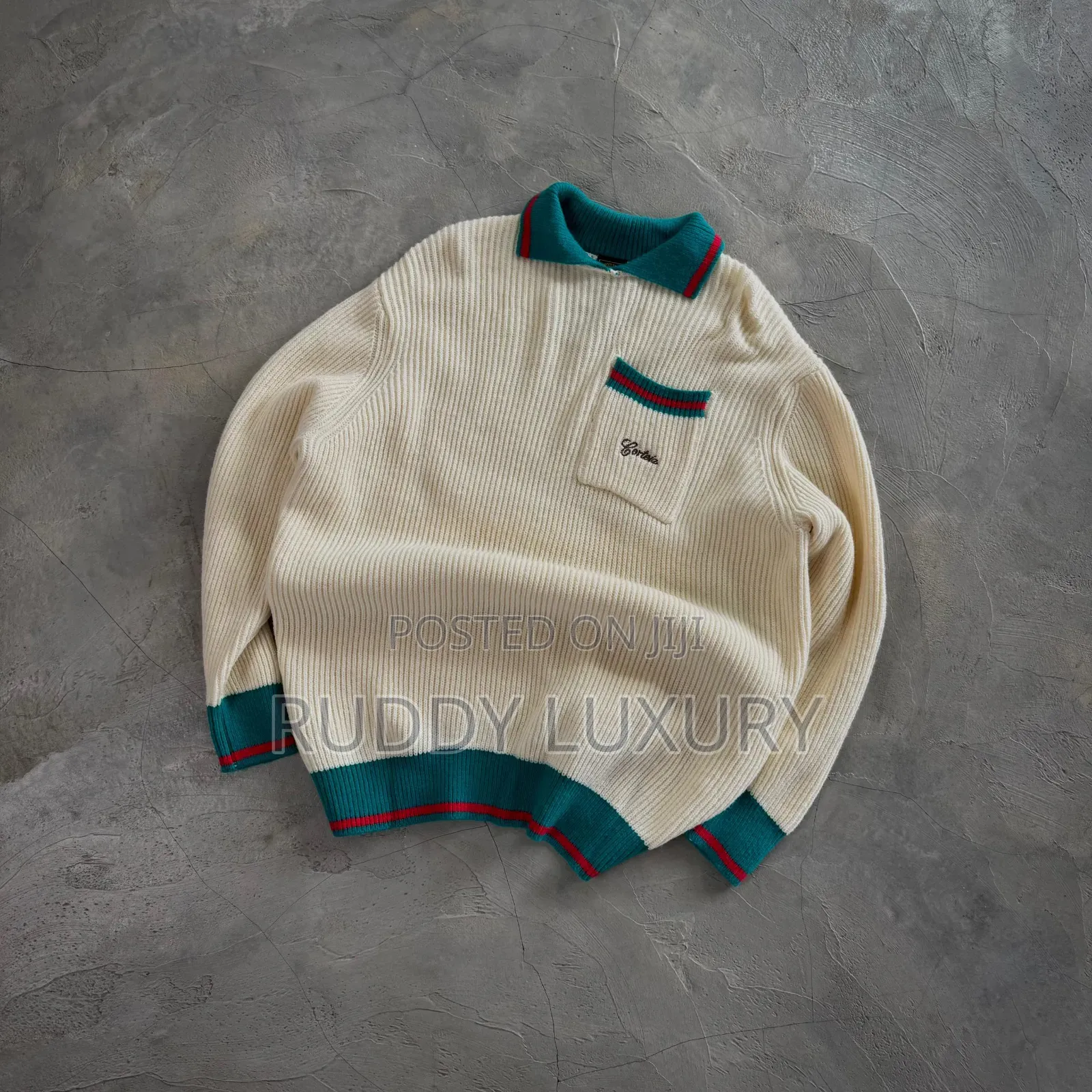 Corteiz Gianni Knit Polo Sweater