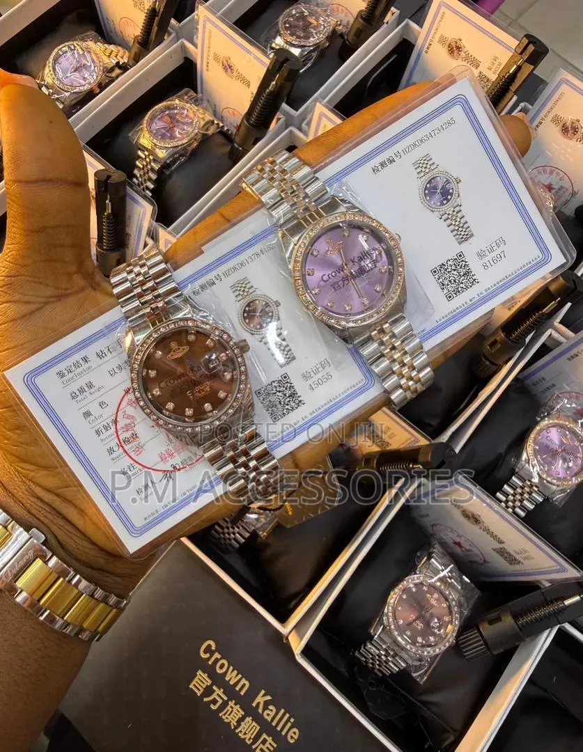 Crown and Khallie Ladies Chain Watch