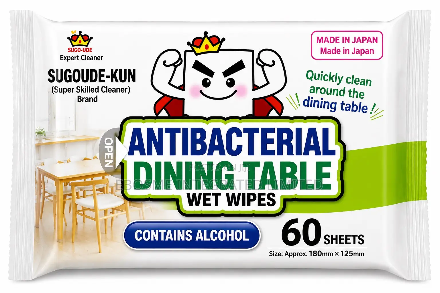 Disinfecting Wet Sheet Alcohol