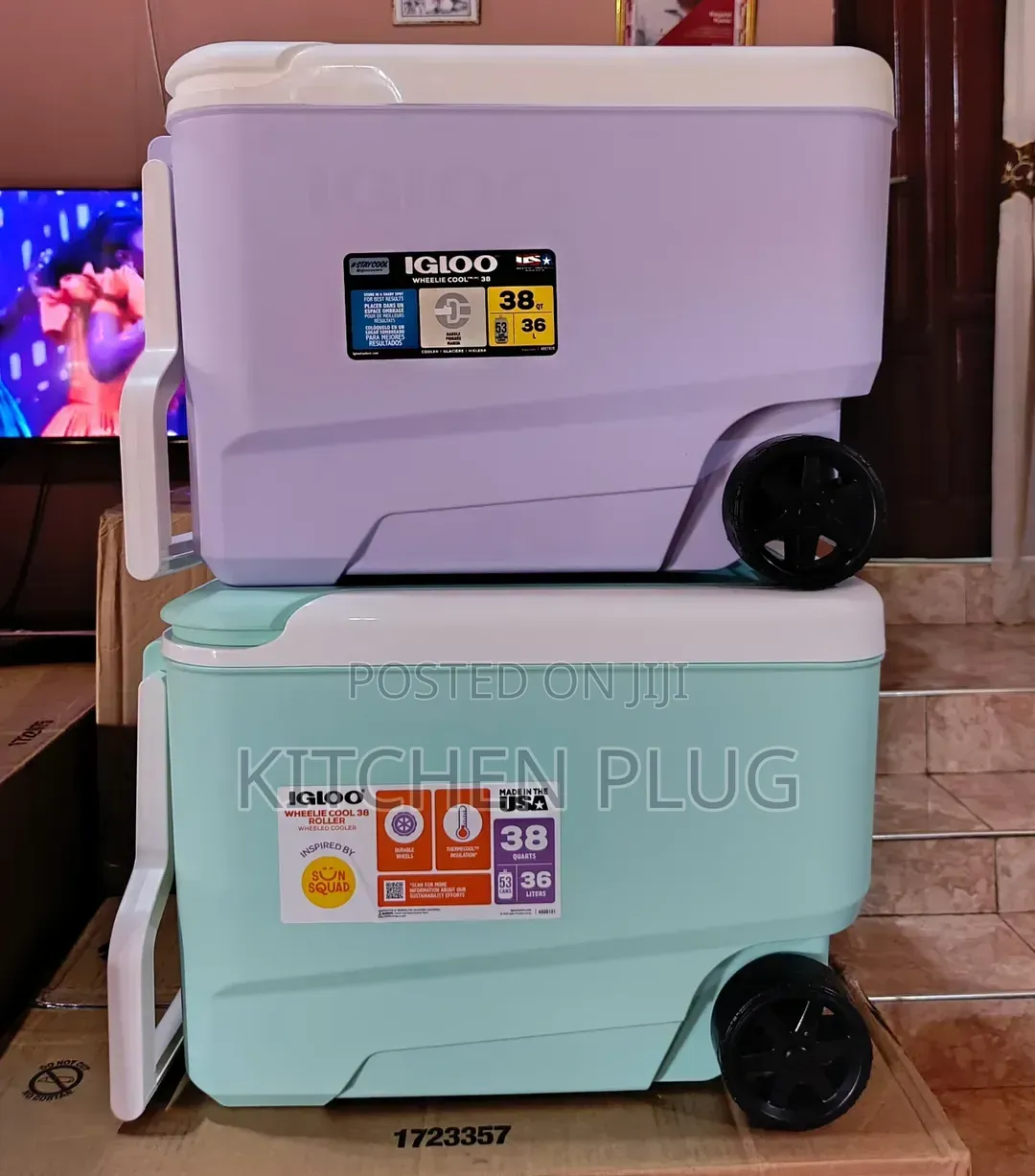 Igloo 38 Qt Wheelie Cooler With Wheels 『 36 Litre 』
