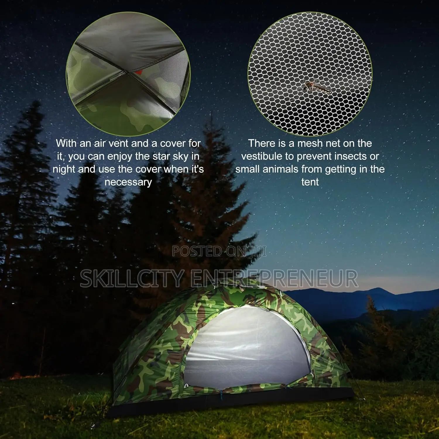 Portable Waterproof 2/4 Person Outdoor Dome Tent