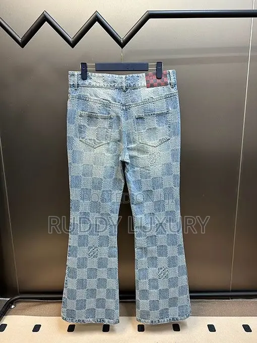 Quality Louis Vuitton Damier 3d Bootcut Jeans