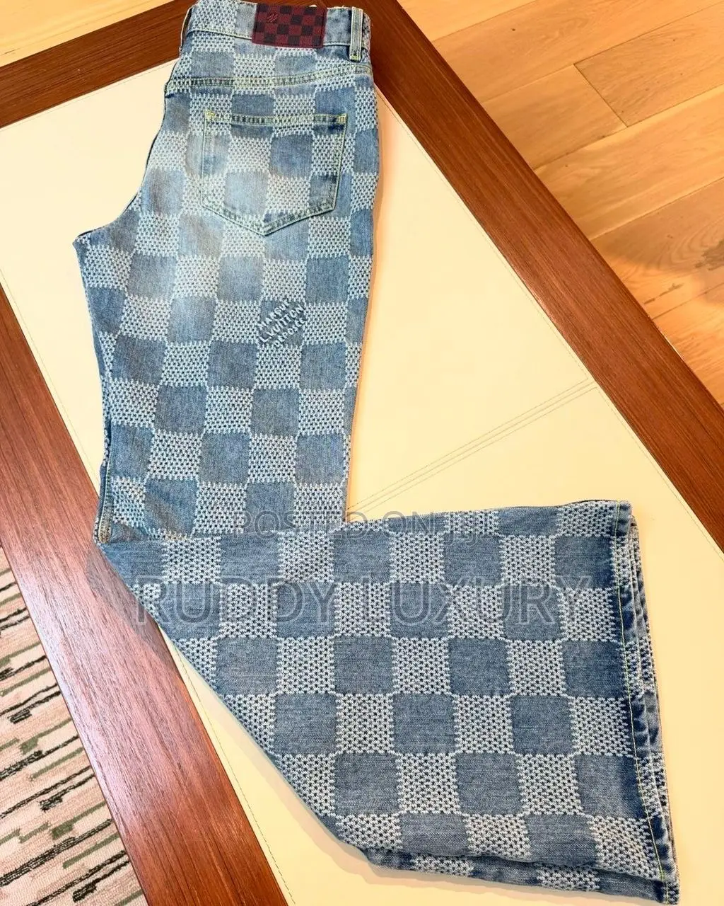 Quality Louis Vuitton Damier 3d Bootcut Jeans