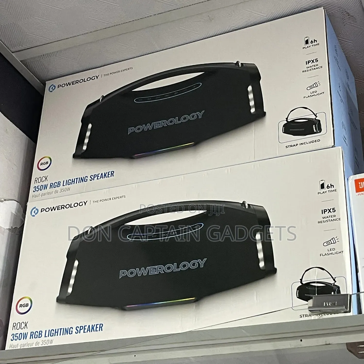 Powerology Rock 350w Speaker RGB Lighting
