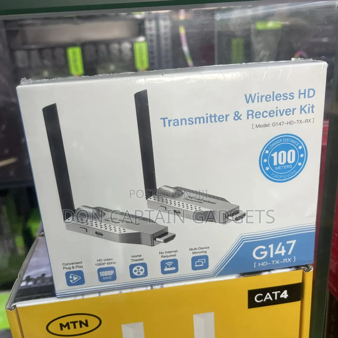 G147 Wireless Hdmi Transmitter Receiver Kit 100m Range ( Hd-Tx-Rx )