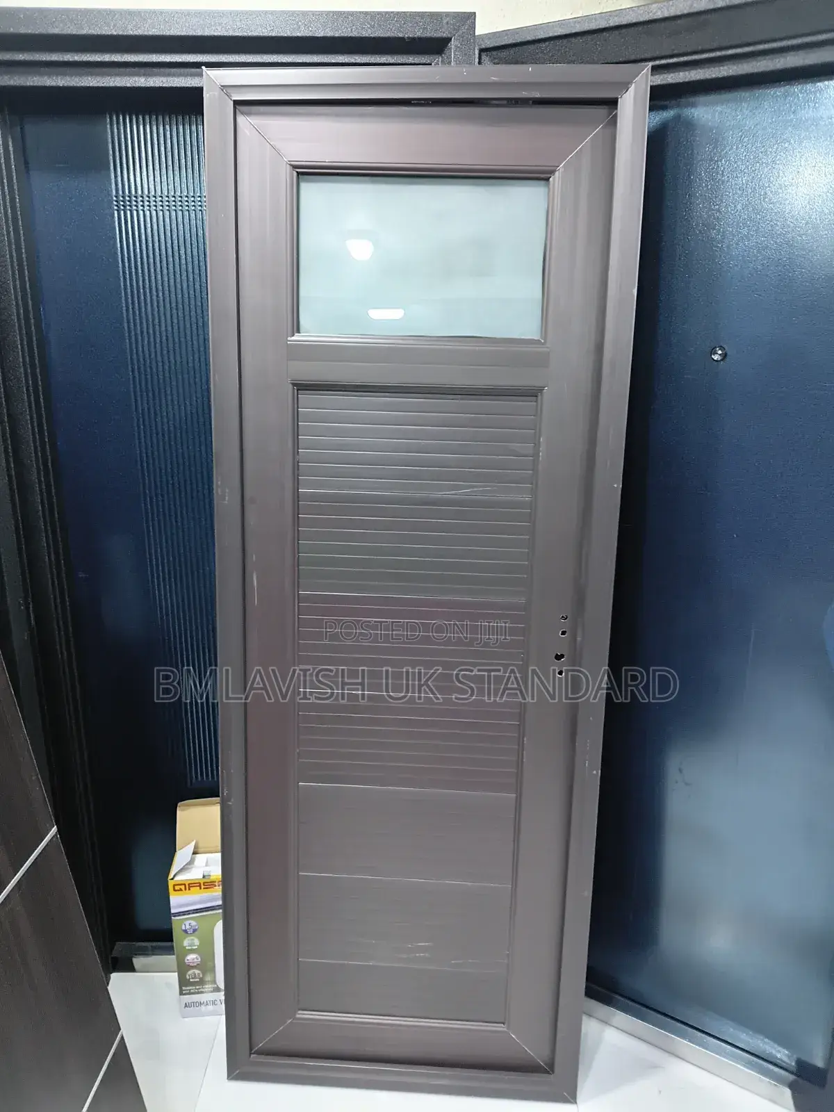 Brown PVC Toilet and Bathroom Door