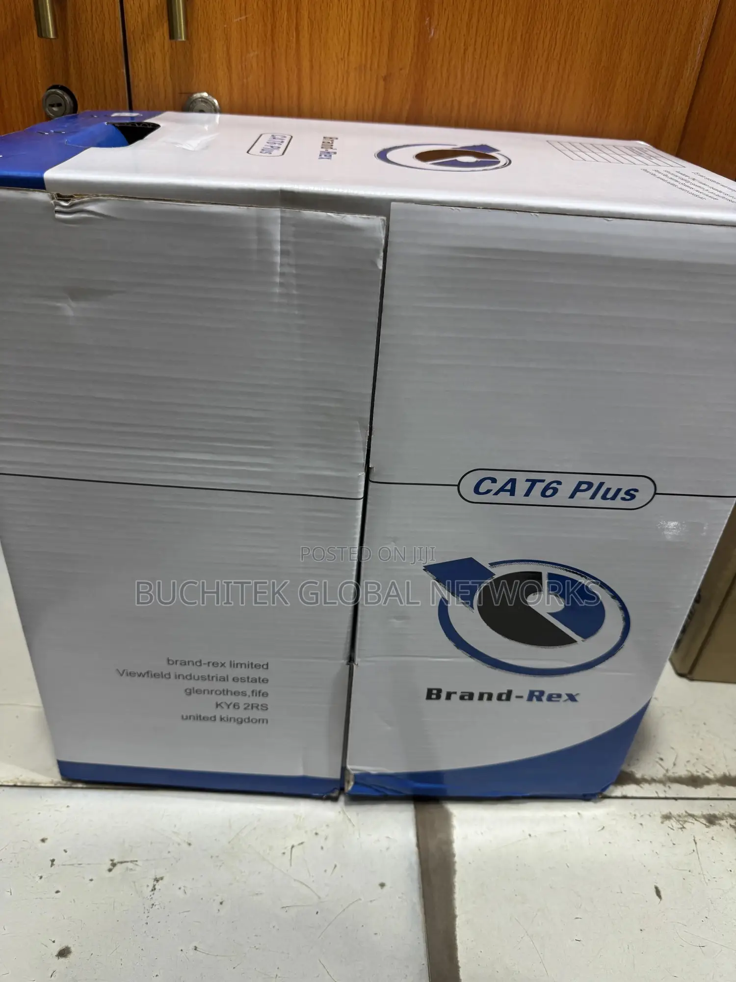 Brandrex 305m Pure Copper Cat6a Network Cable.
