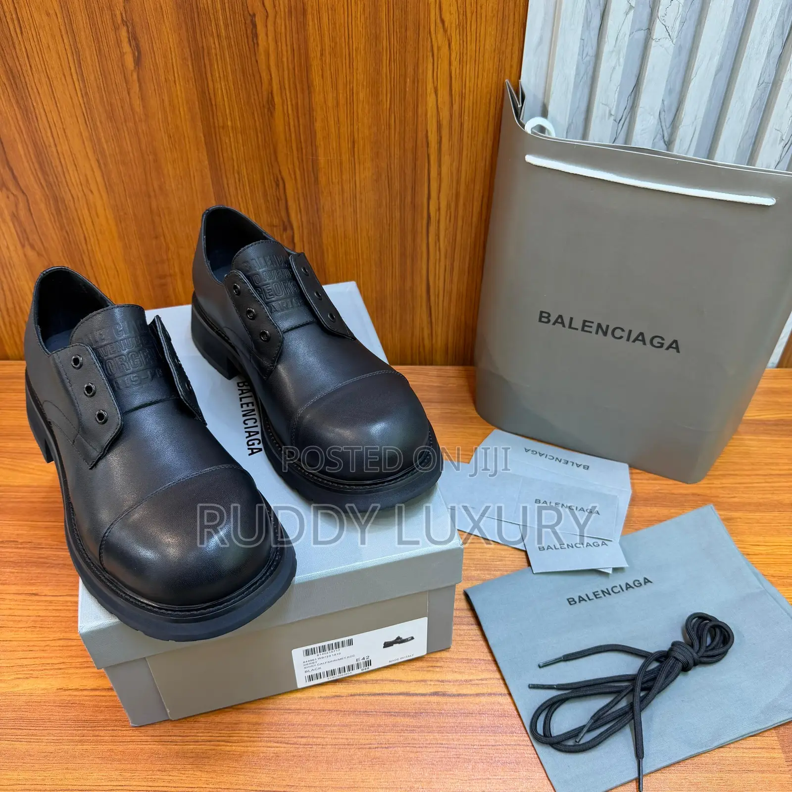 Balenciaga Eyelets Truck Derby Shoes