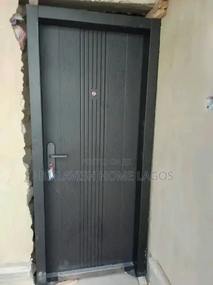 German Standard Black Steel Door 3ft 9" Frame