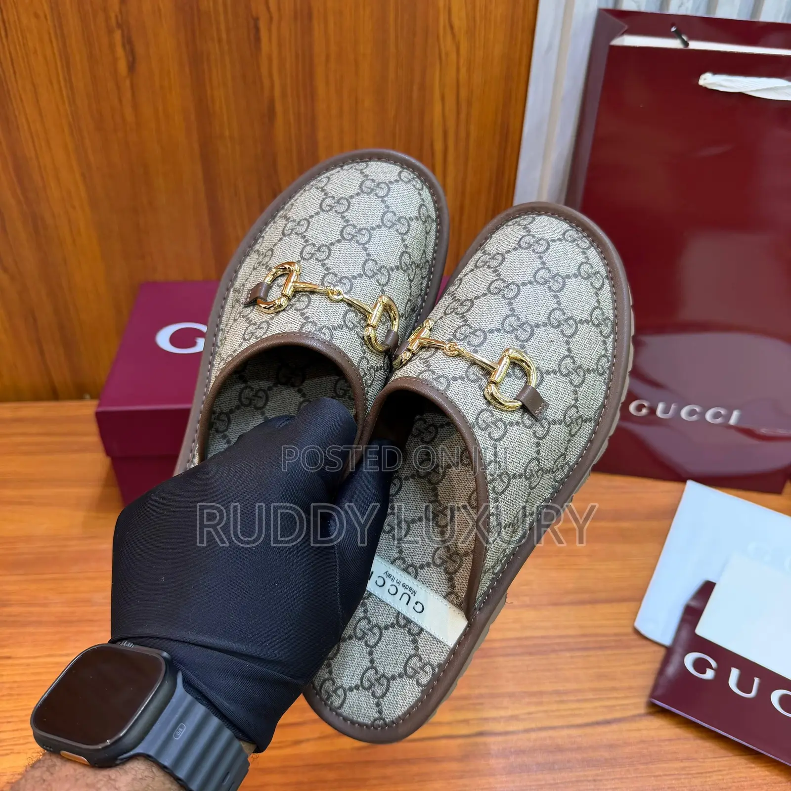 Gucci Supreme Horsebit Luxury Mules
