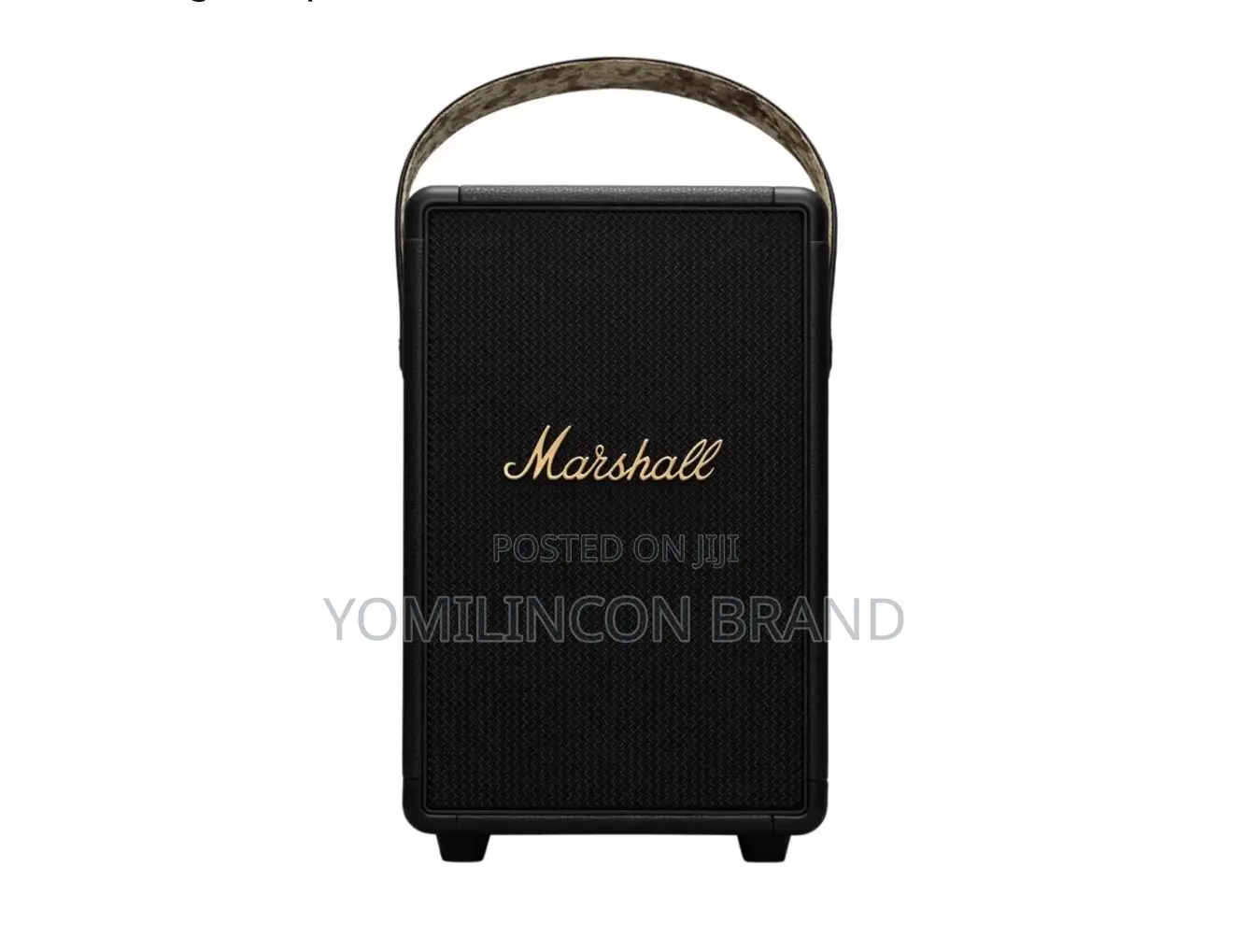 Marshall Tufton Portable Bluetooth Speaker, Black Brass