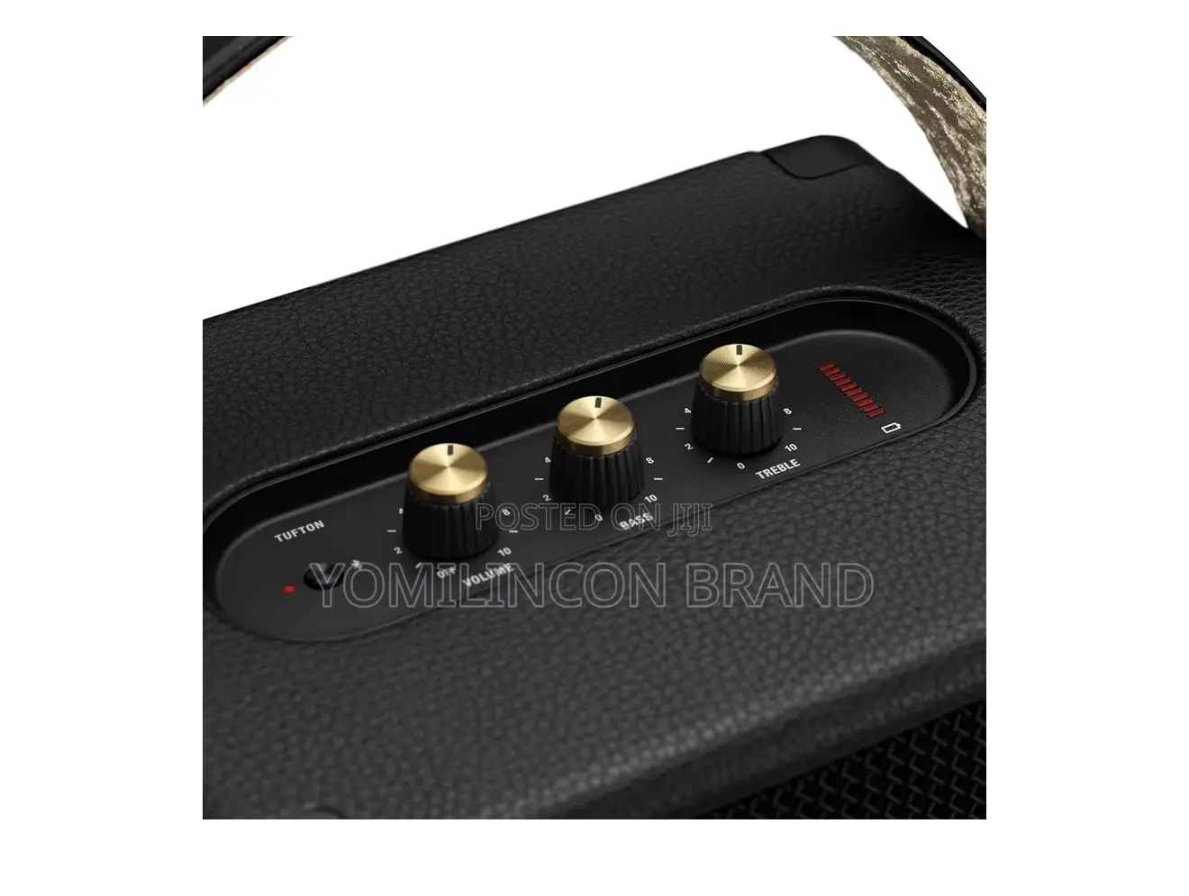Marshall Tufton Portable Bluetooth Speaker, Black Brass