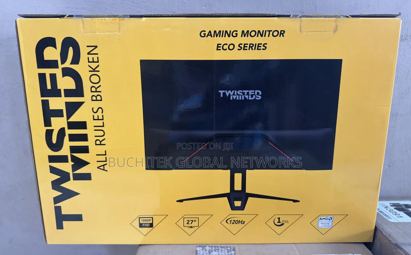 Twisted Minds Tm27fhd120ips Eco Series 27” FHD 120hz Gaming Monitor.