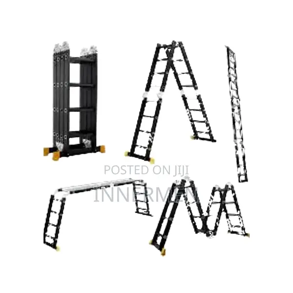 4x4 Black Aluminum Multipurpose Ladder
