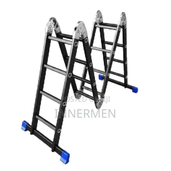 4x4 Black Aluminum Multipurpose Ladder