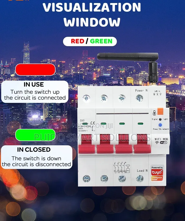 Wifi Circuit Breaker With Power Metering