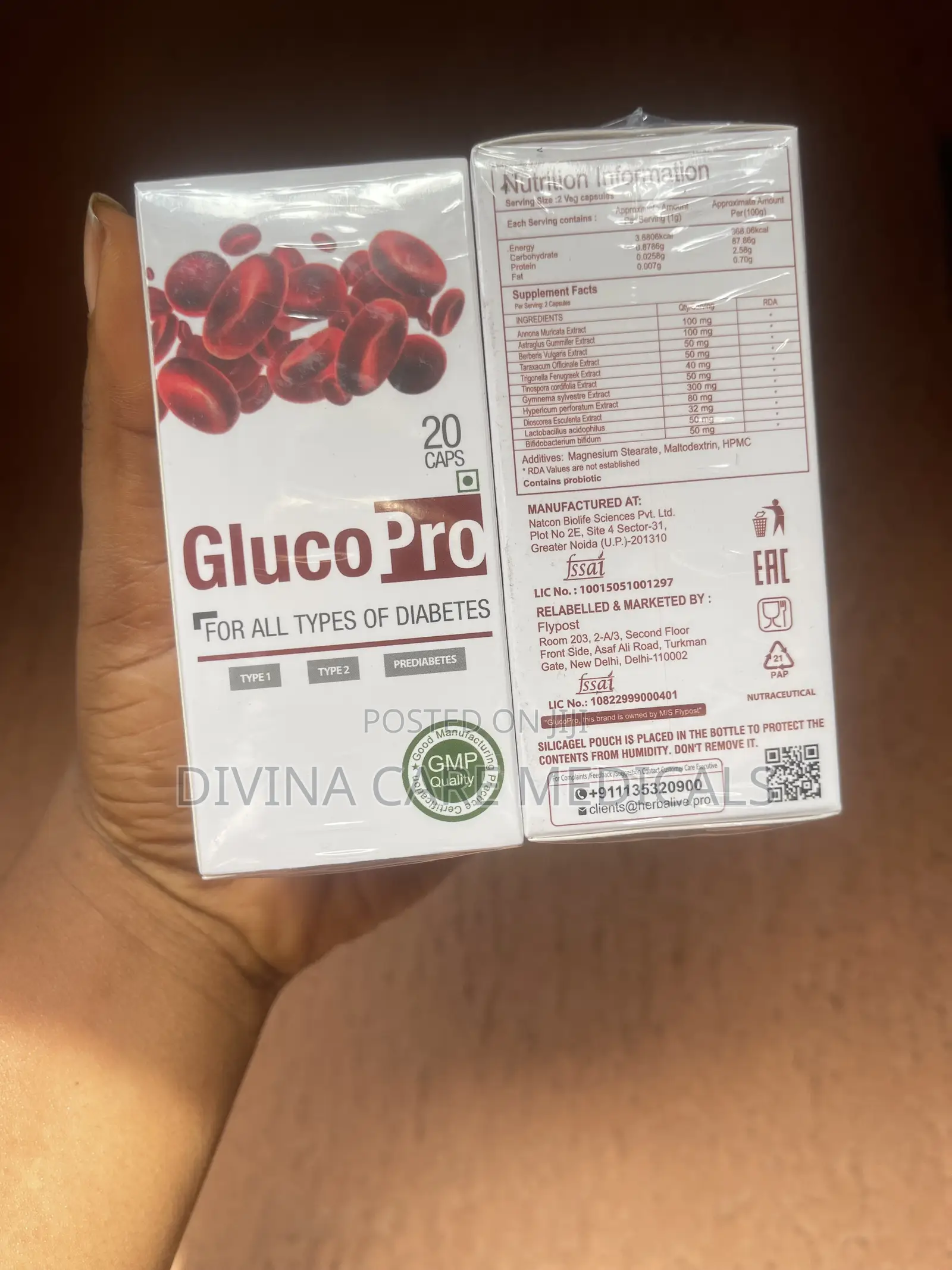 Glucopro Capsules for Blood Sugar -Type 1, Type 2