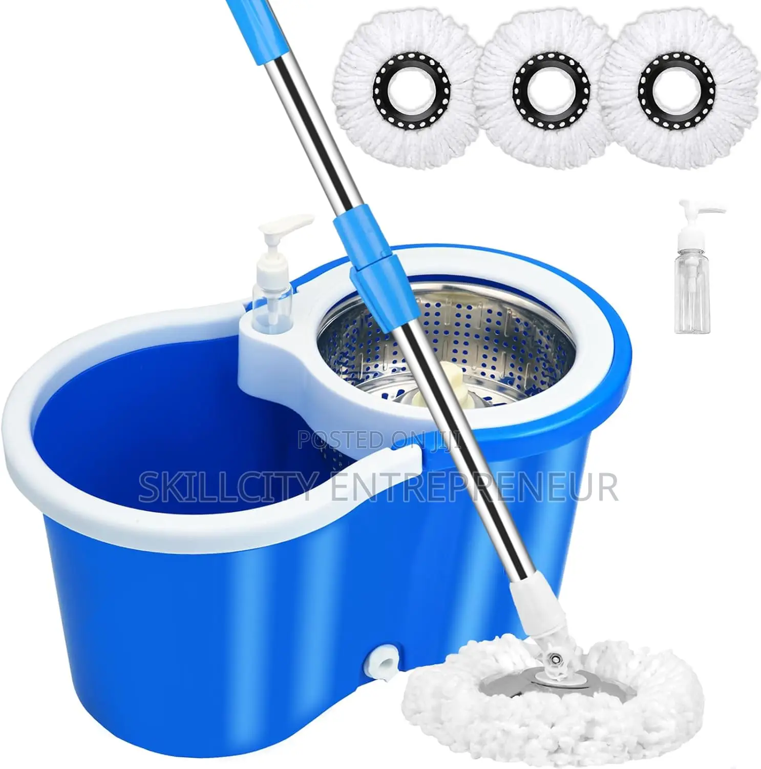 Stainless Steel Spin Mop and Bucket - 360 Degrees