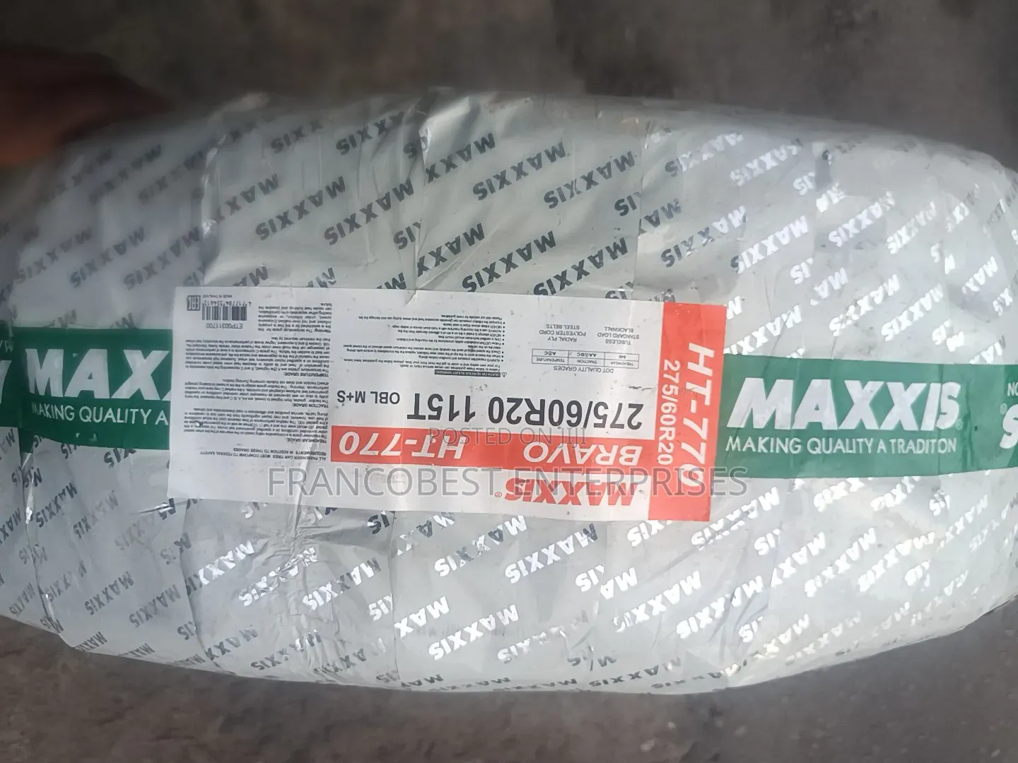 275/60r20 Maxxis Bravo Tyre