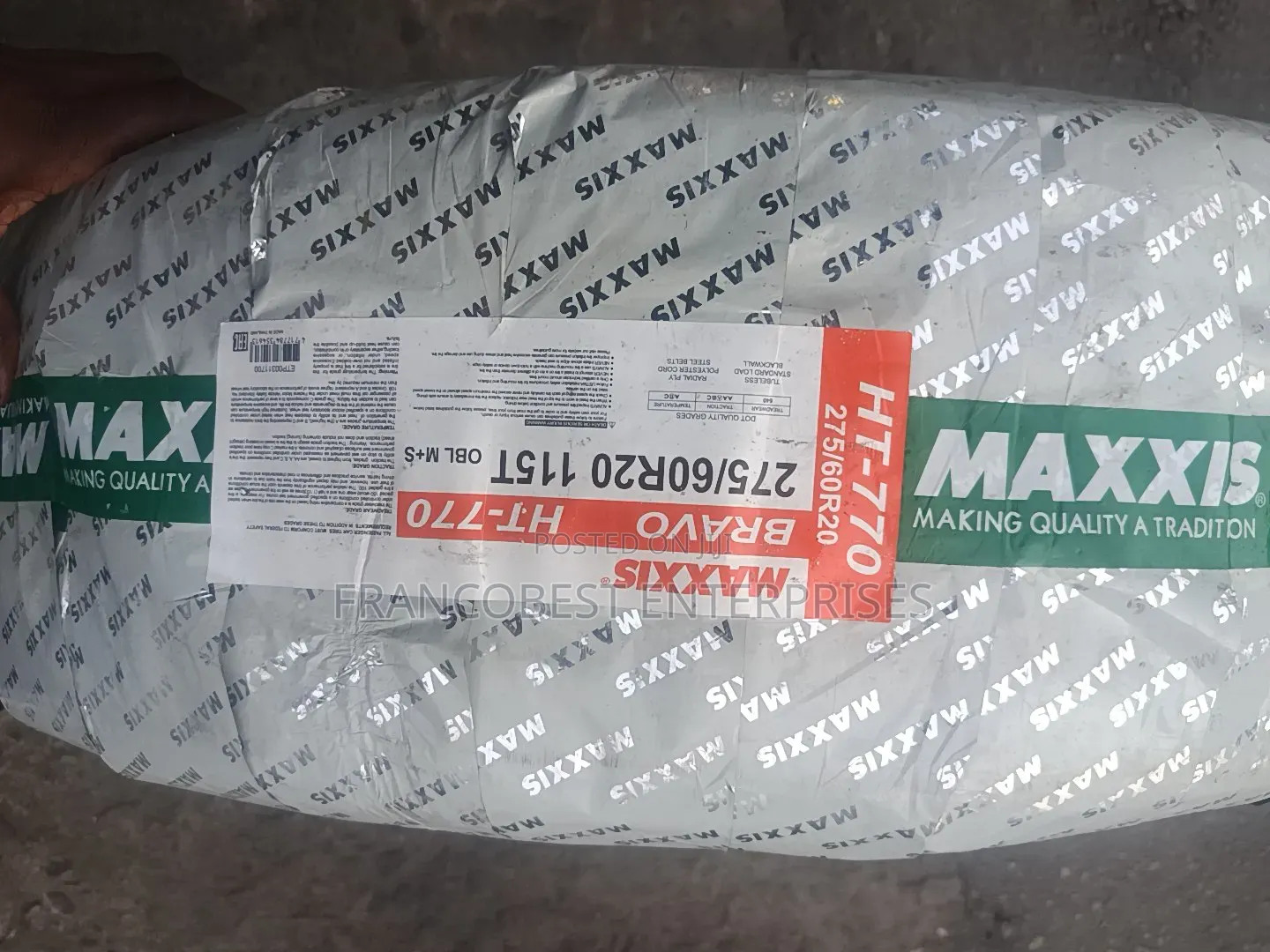 275/60r20 Maxxis Bravo Tyre