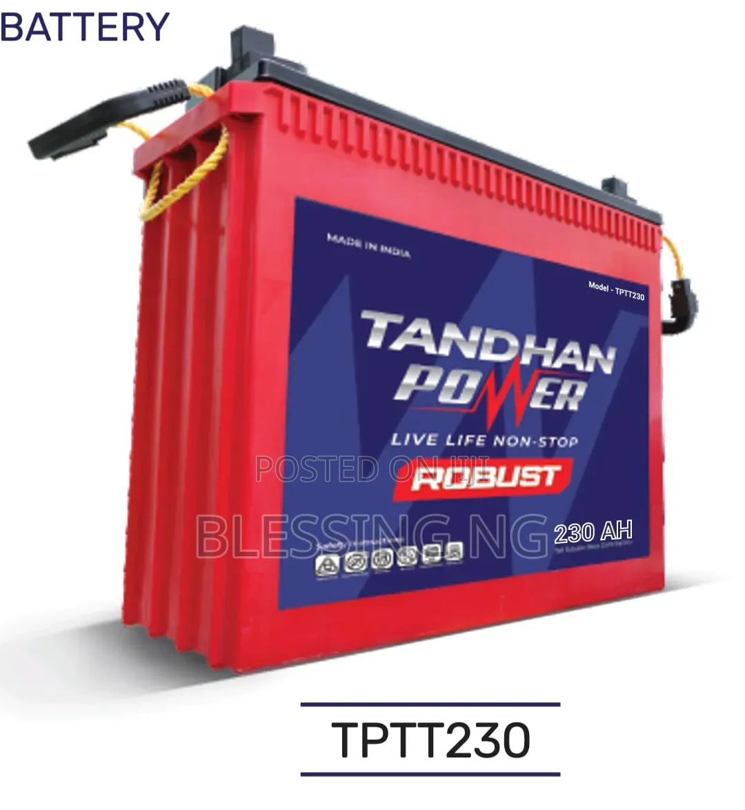 Tandhan Power Tubular Battery 220ah