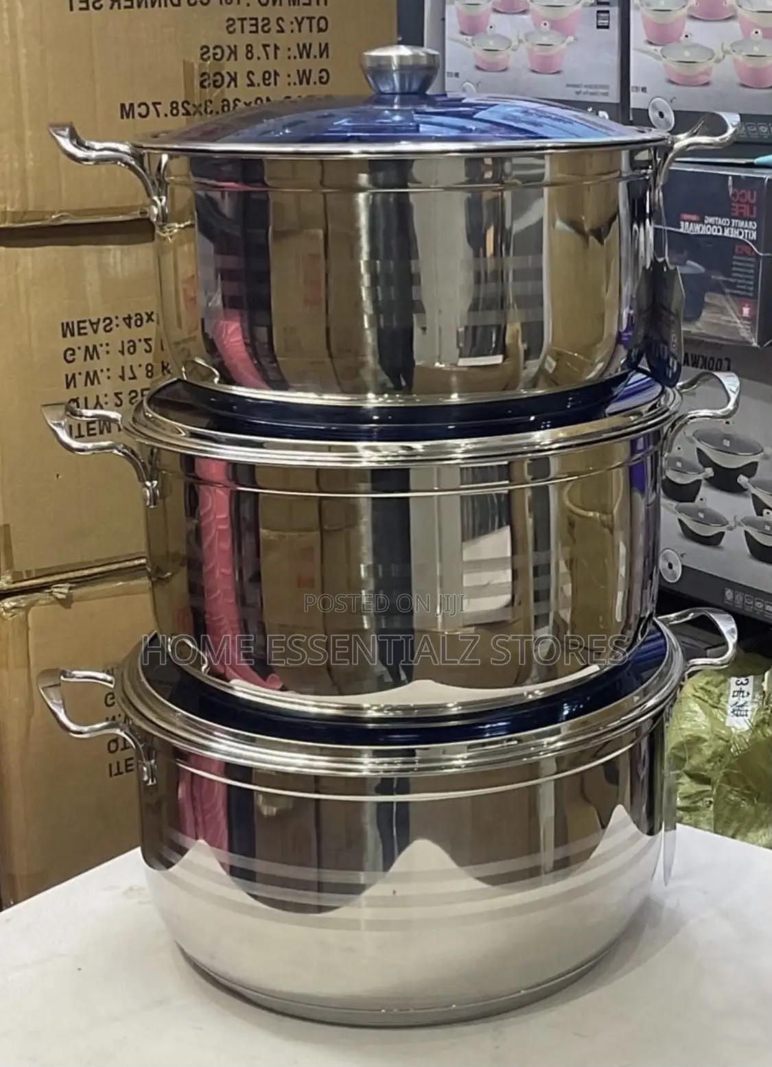 Stainless Steel Pots - Big Sizes Pure Stainless Steel Pots