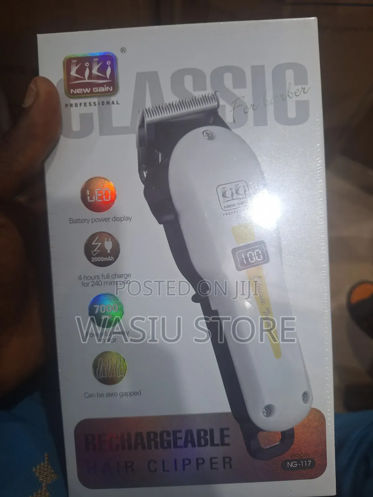 Kiki New Gain Ng-117 Professional Rechargeable Hair Clipper