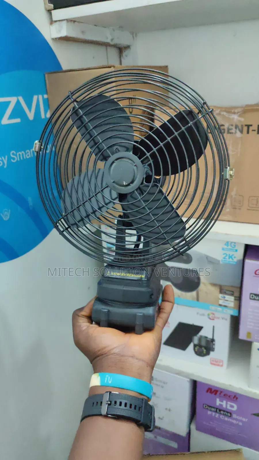 8-Inch Lithium Ion Rechargeable Fan