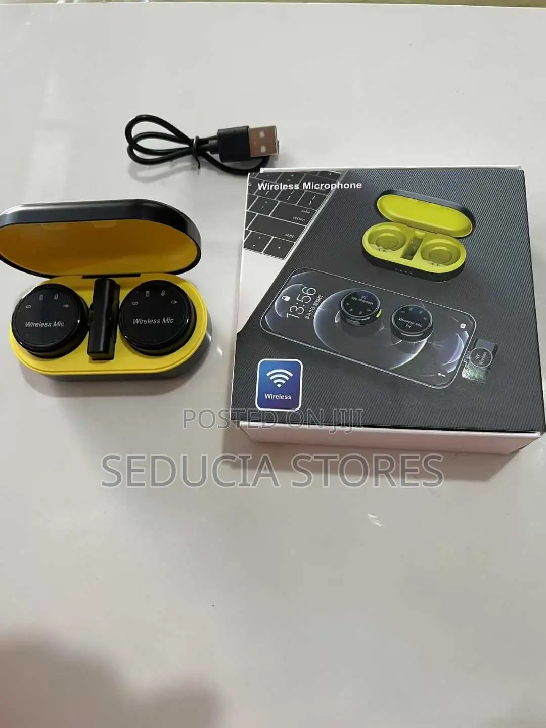 Magnetic Wireless Button Mic - iPhone/Type C Noice Cancellation Mic