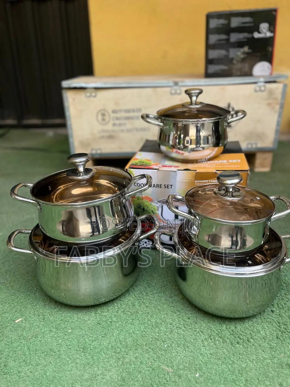 10pcs Stainless Steel Cookware Set | Durable Kitchen Pots