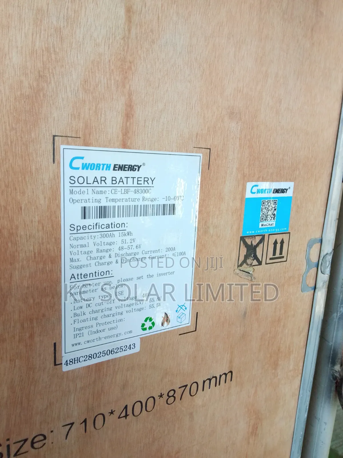 15kwh Cworth Lithium Battery
