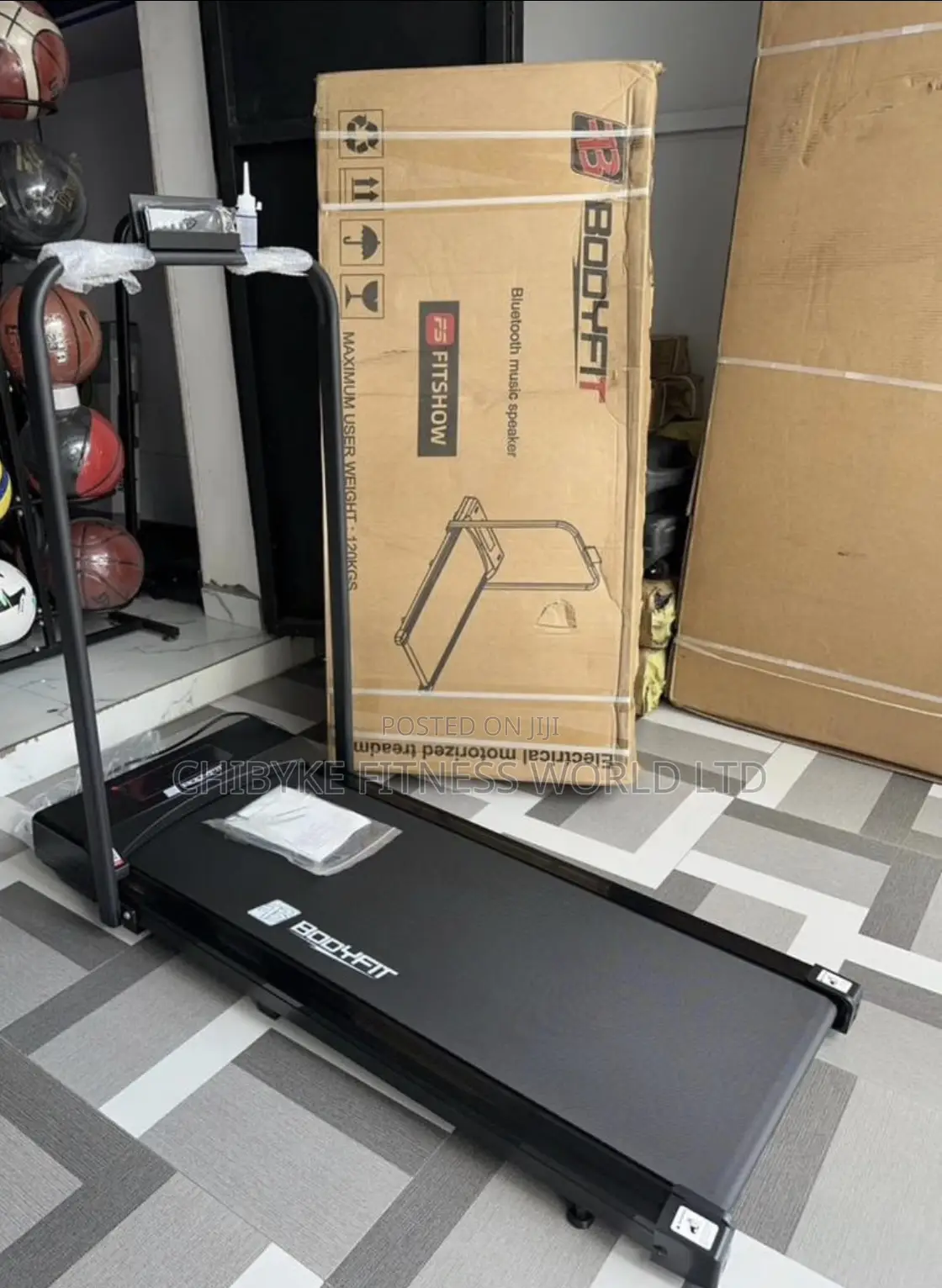 2hp Bodyfit Platform Treadmill With Bluetooth Speaker for Music