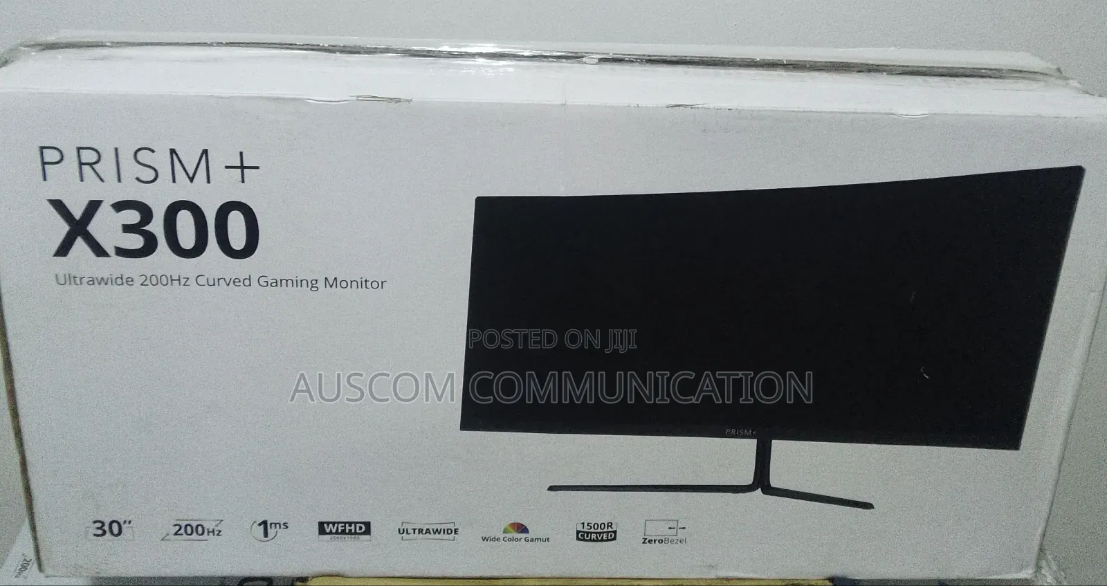 Prism 30 Inches Curve Gaming Monitor 2560x1080 21:9 Ratio 200hz Rate