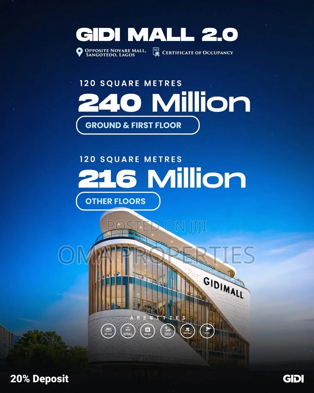 Own a Shop at Gidi Mall 2.0 Opposite Shoprite | 20% Initial Deposit