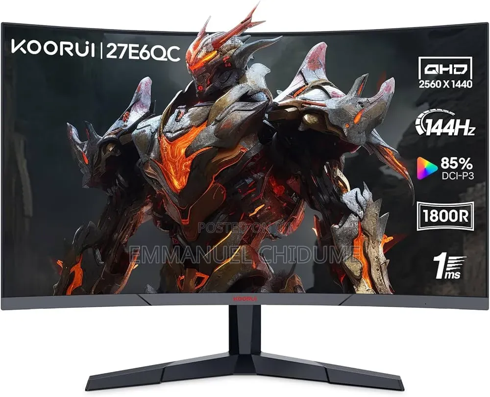 27 Inches Koorui Gaming Monitor 144hz by ,1440p