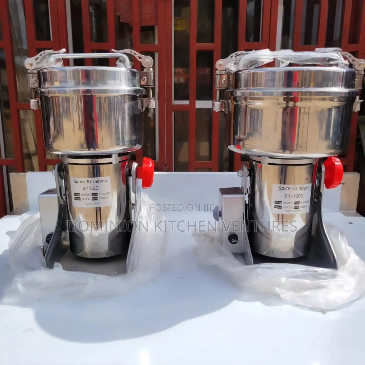 High-Speed, Stainless Steel Electric Powder Grinders