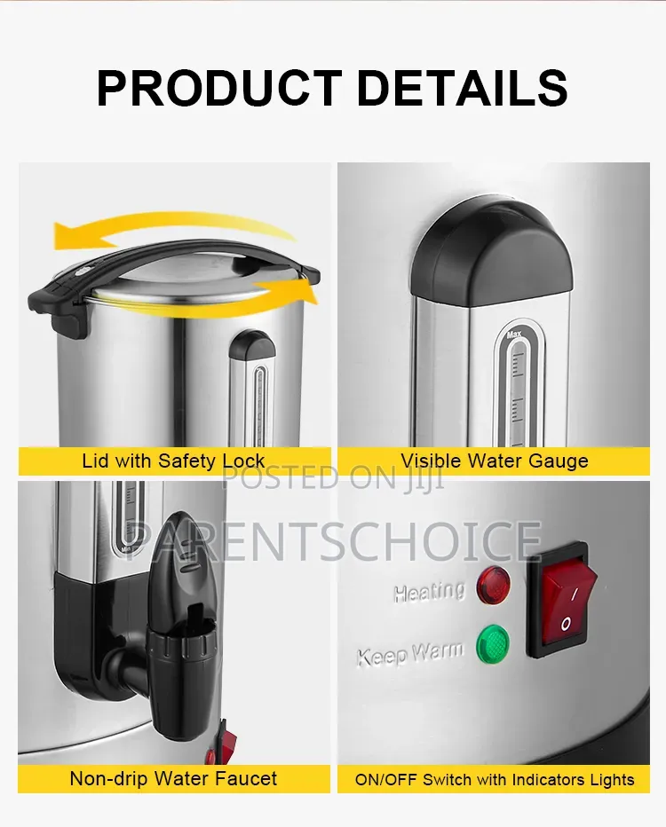 Water Boiler Electric Kettle Commercial Urn Coffee Urn-12l/18l/28l/38l