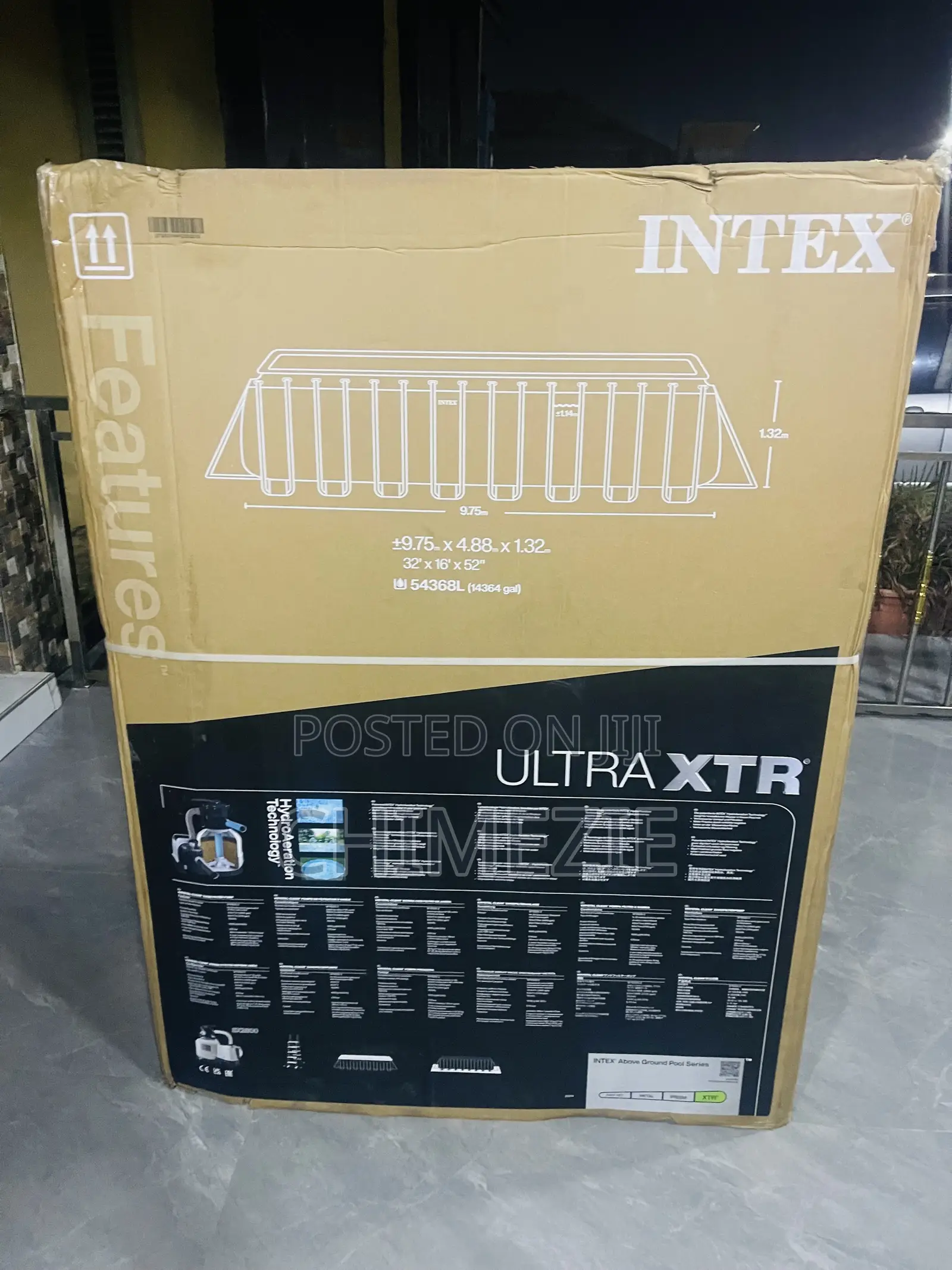 Intex Rectangular Frame Utra XTR Swimming Pool 32ft X 16ft X 52”