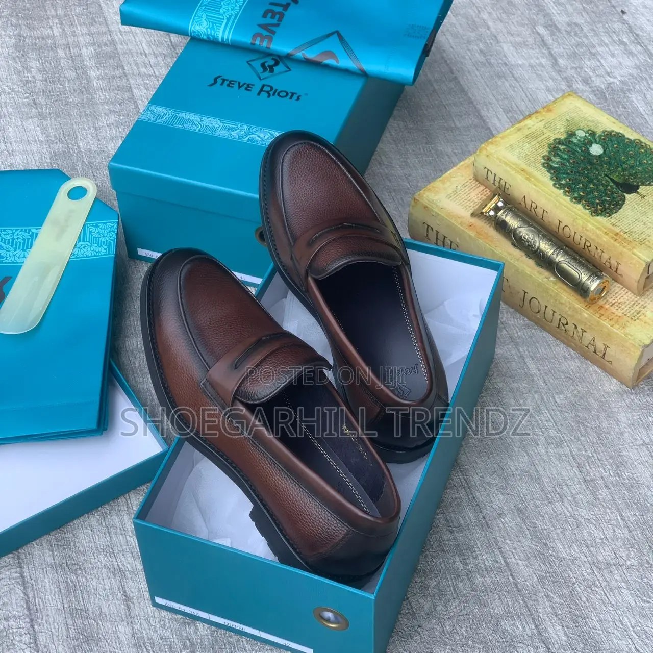 Men Shoe Steve Riots Leather Loafers