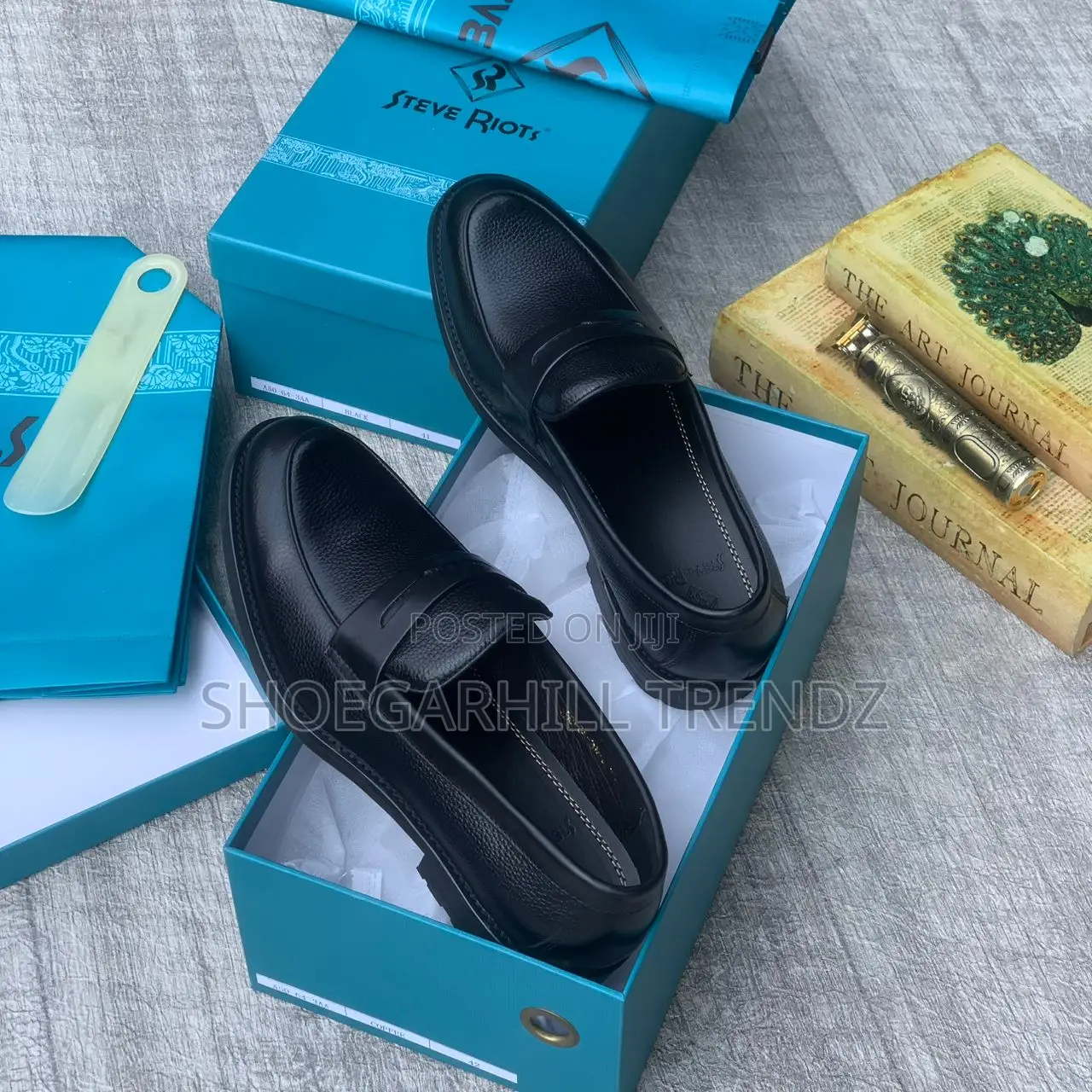 Men Shoe Steve Riots Leather Loafers