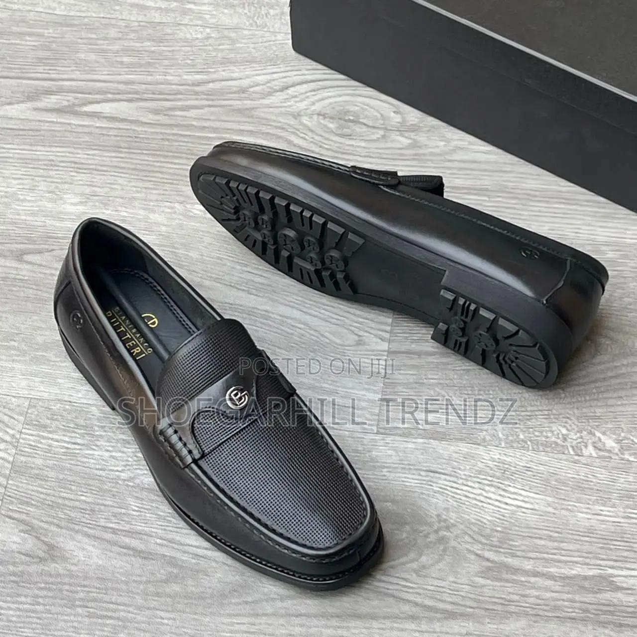 Men Shoes Gb Leather Loafers in 2 Designs