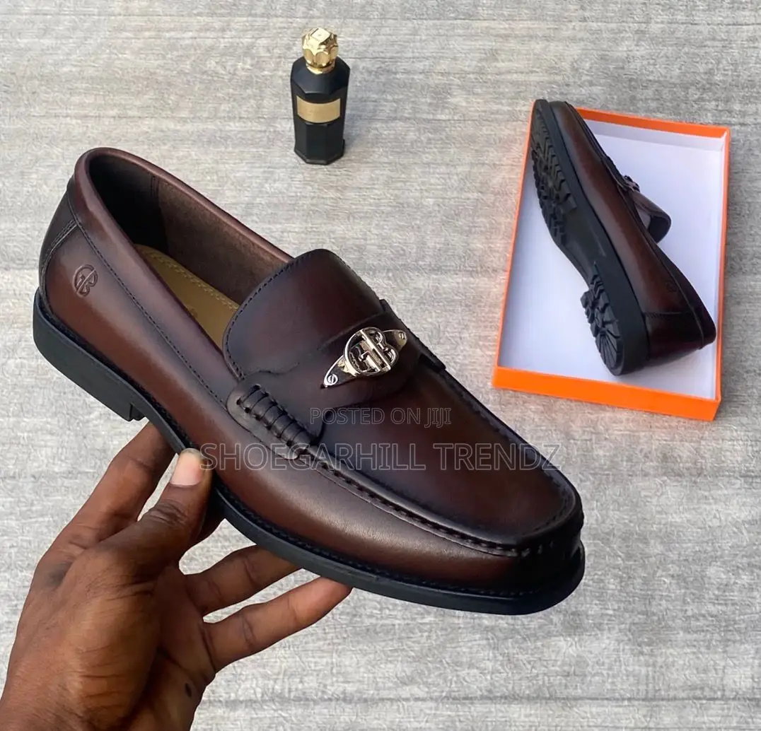 Men Shoes Gb Leather Loafers in 2 Designs