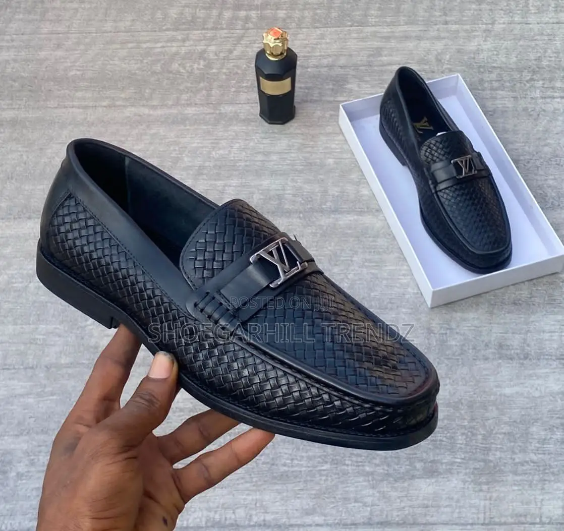 Men Shoe Lv Woven Loafers Shoes