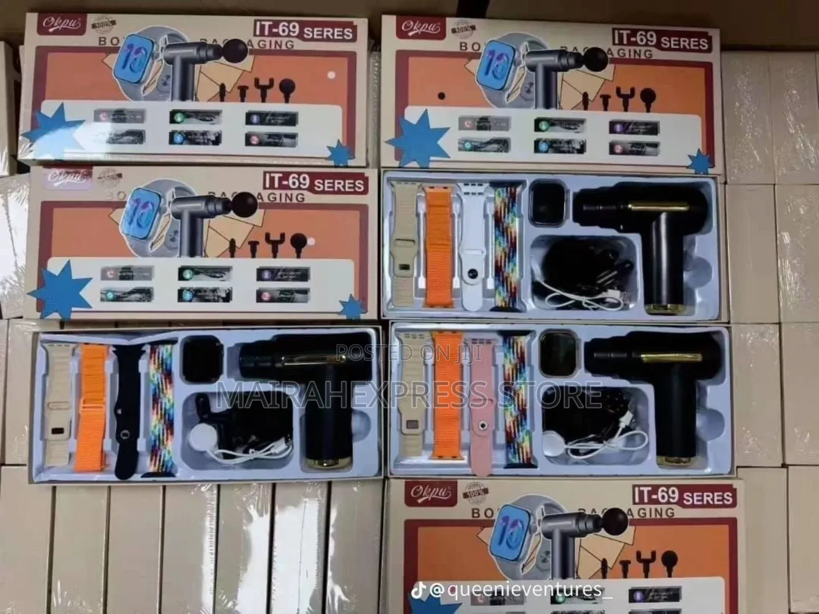 It-69 Smartwatch Set With Massage Gun 1lv22n1