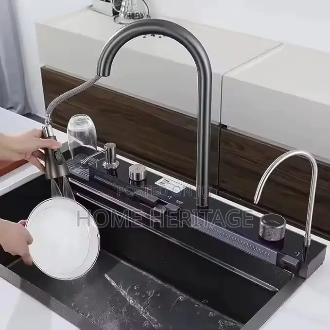 Luxury 4-Button Kitchen Sink Set – Premium Multifunctional Design