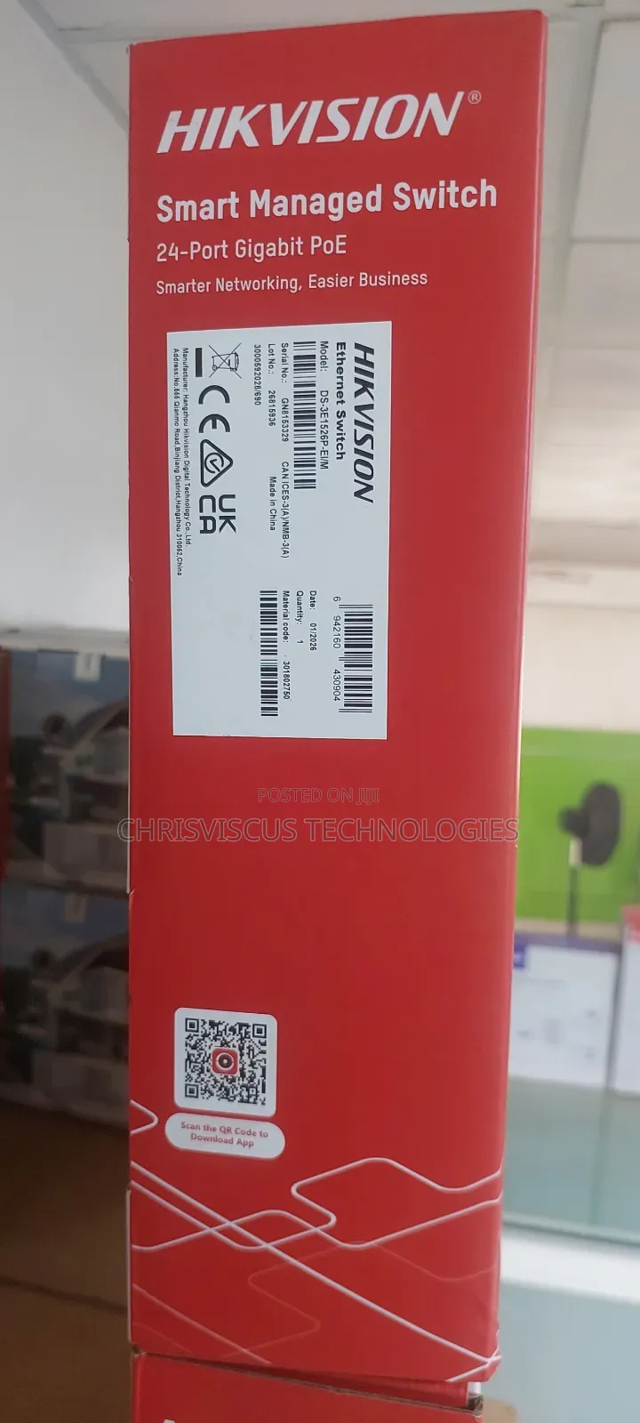 Hikvision 24port Poe Gigabit Network Switch