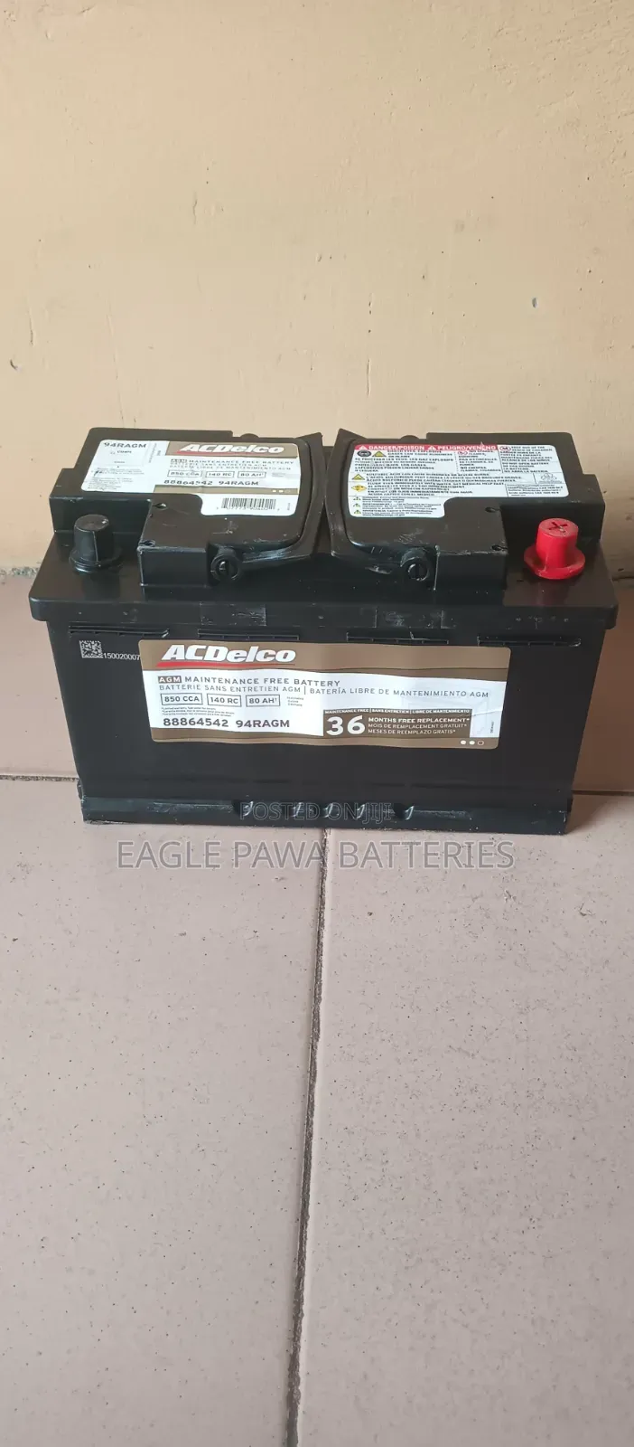 Ac Delco Agm 80ah