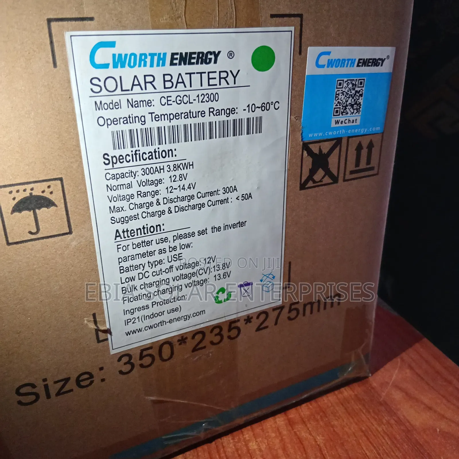 300ah Cworth Lithium Battery 12v