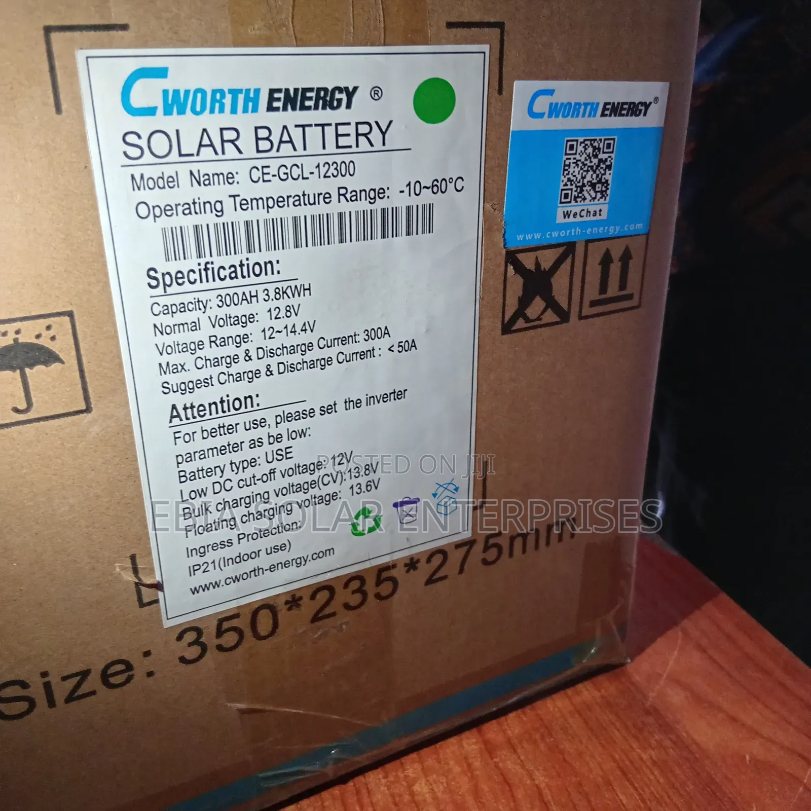 300ah Cworth Lithium Battery 12v