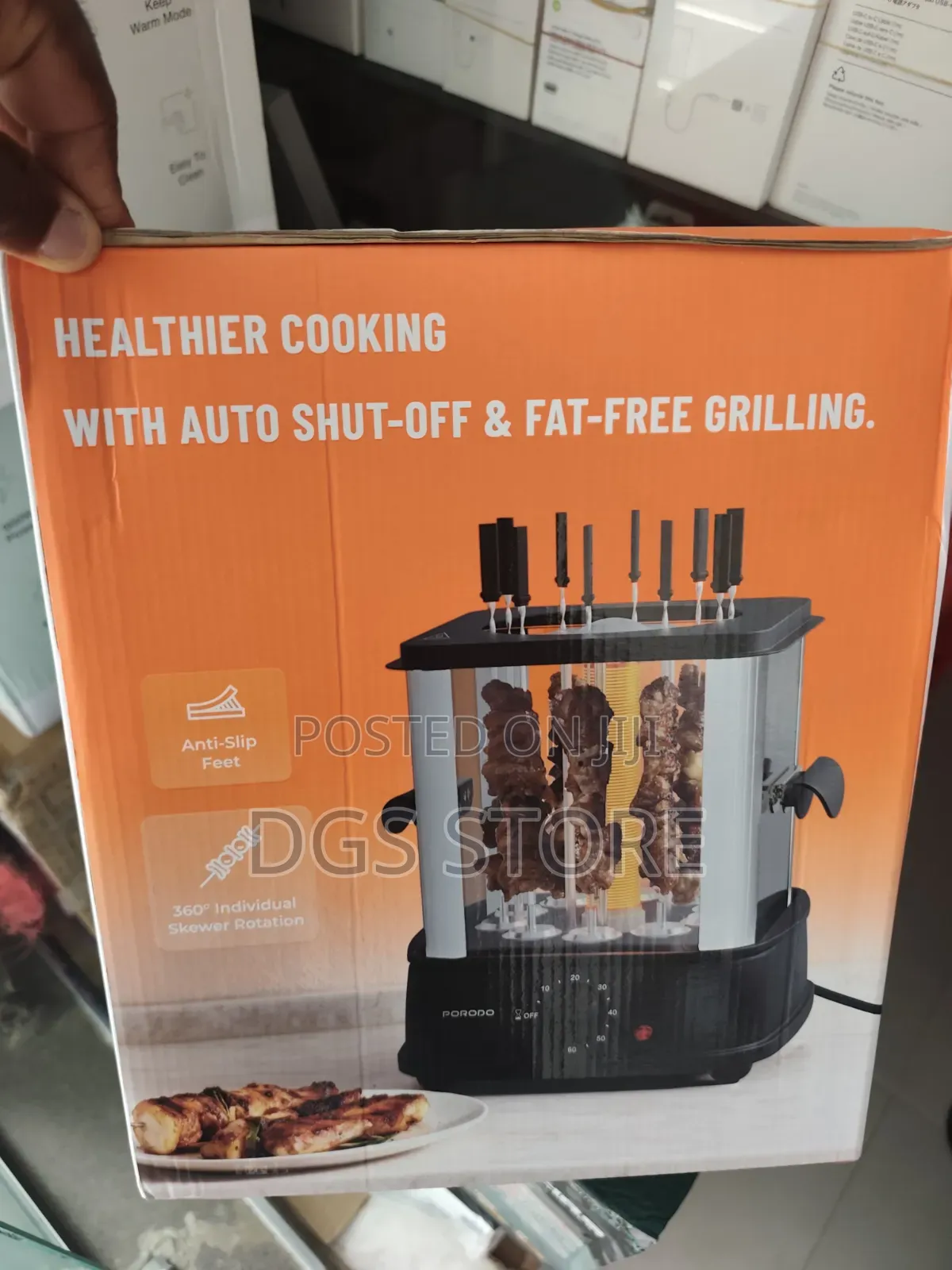Porodo Grill Jet Electric Rotisserie Kebab Grill 900w